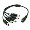 Cable BNC Female / Power Male DC Power Splitter 1-to-5 30cm