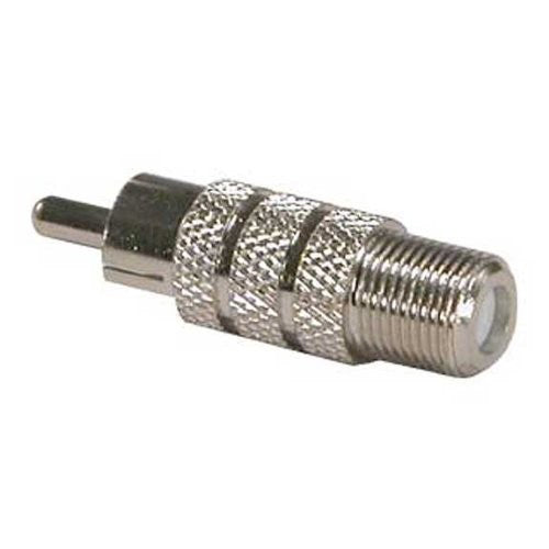 RCA Male Plug to F Type Video Coaxial Coax Jack Female