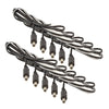 DC Power Plug 2.1MM Plug Male 3-FT Cord w Barrel (10-Pieces)