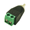 RCA Male Plug to 2 Pin Screw Terminal