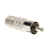 RCA Male Plug to F Type Video Coaxial Coax Jack Female