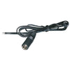 DC Power 2.1mm Jack Female 1Ft barrel wire black and white