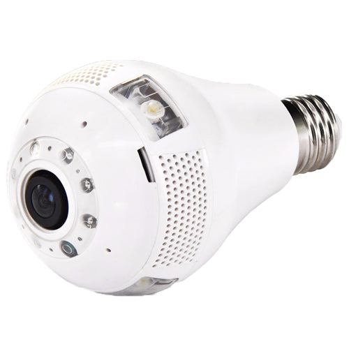 Wireless Mini 960P P2P Hidden Fisheye WIFI Bulb Camera with