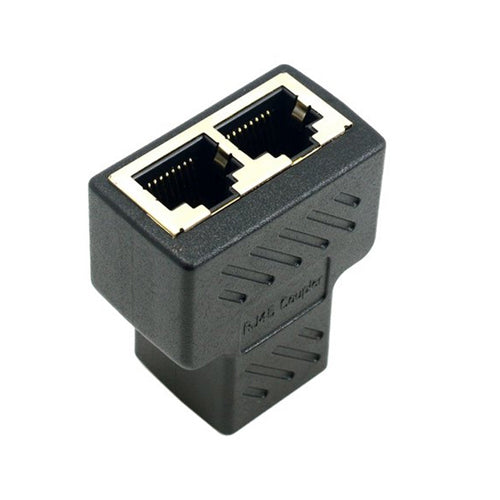axGear Network Splitter Ethernet Cable 1 to 2 Y Adapter RJ45 CAT5e CAT 6  LAN Switch 