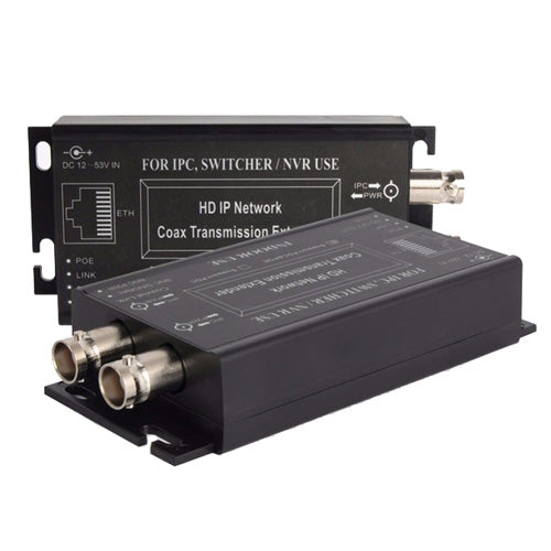 POE IP Coax Transmission Extender (Pair) for IPC, Switcher/Network