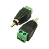 RCA Male Plug to 2 Pin Screw Terminal