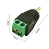 RCA Male Plug to 2 Pin Screw Terminal