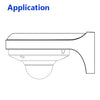 4-Holes Wall Mount Bracket for HDWxxM, HDWxxR-VF, HDBWxxF