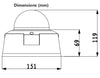 2MP 1080P 3.3~12mm Varifocal 20M IR Dome DC12V/PoE IP66/IK10