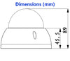 2MP 1080P HDCVI 2.7~12mm V-Proof 30-M IR Dome IP67, IK