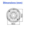 2MP 1080P 3.6mm 30M IR Bullet DC12V IP67