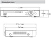 4-CH XVR 1U Penta-brid HD,CVI,TVI,AHD,&IP 5,MegaPixel-HDMI,VGA