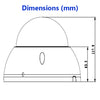 4MP 2.7~12mm Varifocal Motorized 50M IR Dome DC12V/PoE IP67/IK10