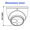 4MP 2.8mm 50M IR Eyeball Built-in-Mic Micro SD POE IP67