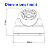 2MP 1080P 2.8mm 30M IR Black Dome DC12V IP67