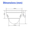 2Mp Full HD 3.0~9.0mm 3x Network PTZ Dome Camera H.264/MJPG