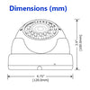 1MP 720p 2.8-12mm Varifocal 30M IR Dome DC12V IP66