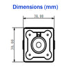 1MP 720P 3.6mm Pinhole Network 0. 01Lux/F1.2 DC12V