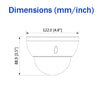 2MP 1080P 2.7~12mm Varifocal 30M IR Motorized Dome DC12V IP67+IK10