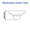 4MP WDR 1.18 panoramic lens Fisheye HD and SD dual-output DC12V IK10