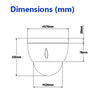 2MP FUL HD 5.1~61.2mm 12X Network PTZ Dome H.264 D1/CIF IP66