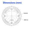 2MP 1080P 2.8mm 30M IR Black Dome DC12V IP67