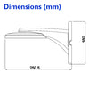 Wall Mount Bracket Aluminum 250.5(W) 160(H) 155(D)