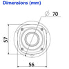 1MP 720P 3.6mm 20M IR Mini Bullet DC12V VandalProof IP67