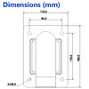 Wall Mount Bracket 228mm(W) x 115mm(H) x 160mm(D) Aluminum
