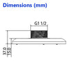 Hanging Mount Adapter 159 x 34.6mm Aluminum PFA101