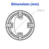 4MP 2.8mm 30M IR Eyeball DC12V/PoE IP67