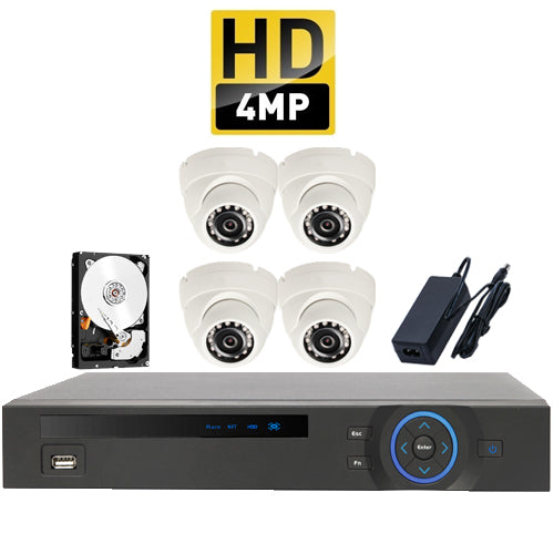 Kit 4 - HD CVI 5MP - CVR Pentabrid Full HD 4 Port System Kit