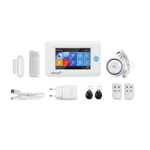 Smart Alarm System - 3G/GPRS + WiFi Alarm System (PIR Detector, Wireless Door Sensor)