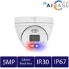 Aibase color 4ch 5MP kit, white (KIT-NV3104+4X3155W)