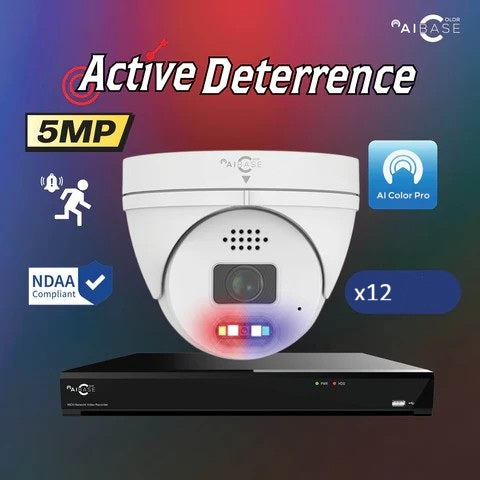 AIBASE COLOR 16CH 5MP KIT, WHITE (KIT NV42A16H+12 xIP3155W)