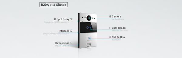 R20A Palm-Size Doorphone Almost the size of an iPhone