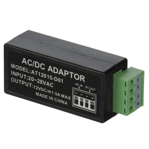 AC 24V to DC 12V Power Adapter Converter Balun for Security