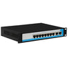 10-Port Gigabit 8+2 POE Switch 15.4W,2 fixed VLAN, long distance