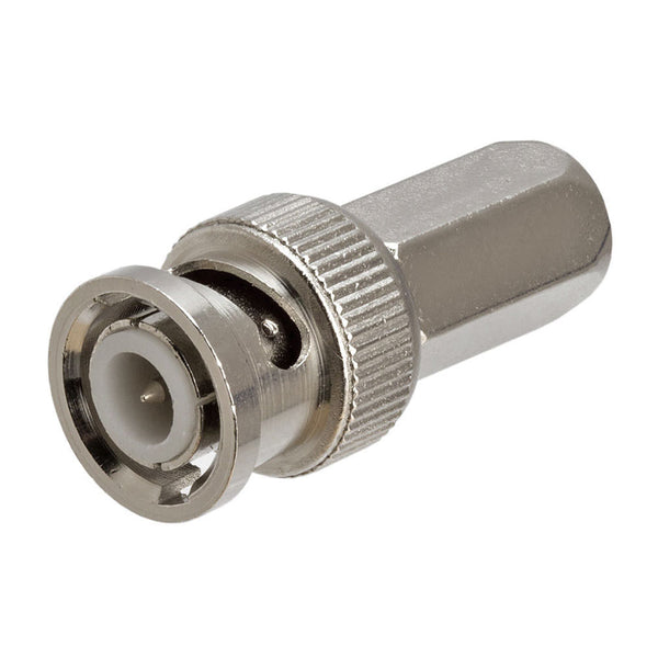 BNC/RG59 TWIST-ON CONNECTOR FOR DUAL SHIELD RG59 COAX CABLE