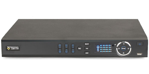 32-CH 1.5U NVR 4K up to 4 SATA HDD with 16-POE and up to 12MP IP Cameras